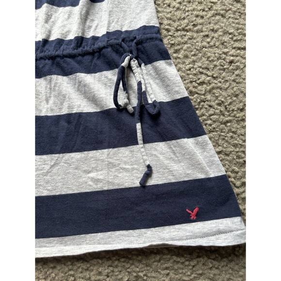 American Eagle Outfitters Women Vintage Striped Drawstring Dress Sz S/P - Picture 2 of 4